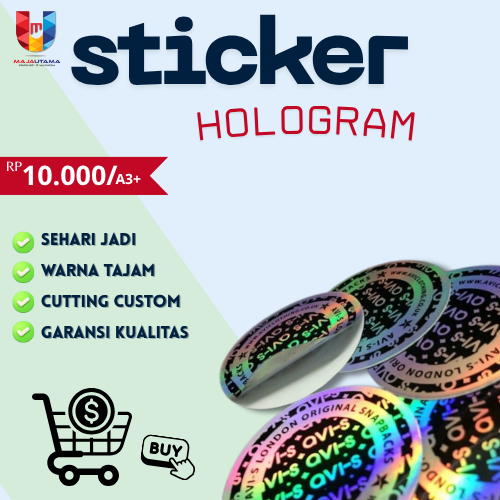 Sticker Hologram A3+ Termurah || Print Sticker Vinyl