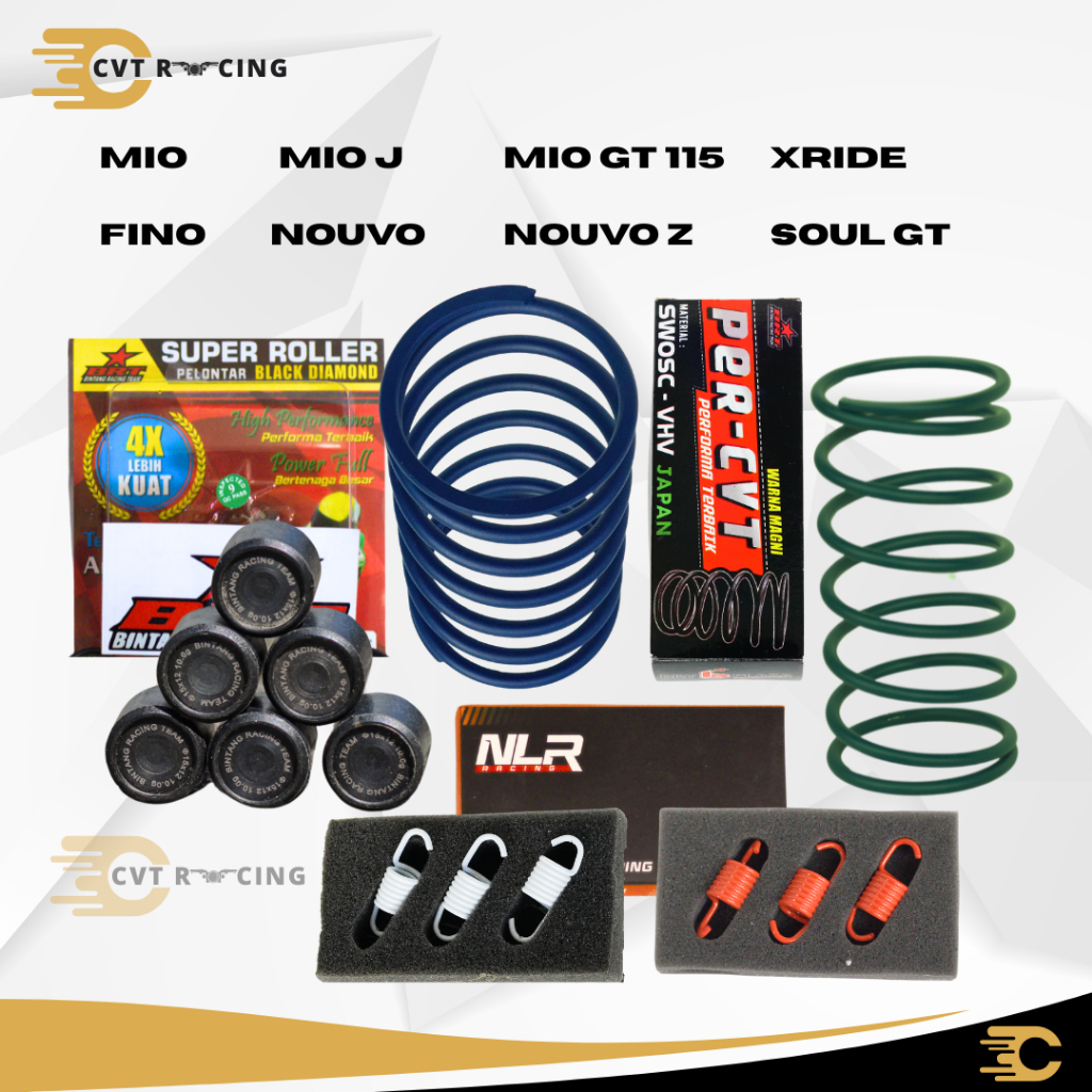 Paket Hemat Roller BRT + Per CVT BRT + Per Sentri NLR – Mio / Mio J / Mio GT / Fino / Nouvo / Soul G