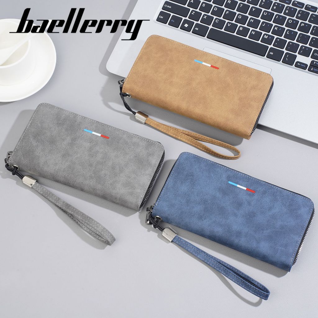 PREMIUM BAELLERRY C3097 DOMPET PRIA WANITA PANJANG BAHAN KULIT PU LEATHER PREMIUM BAEOS