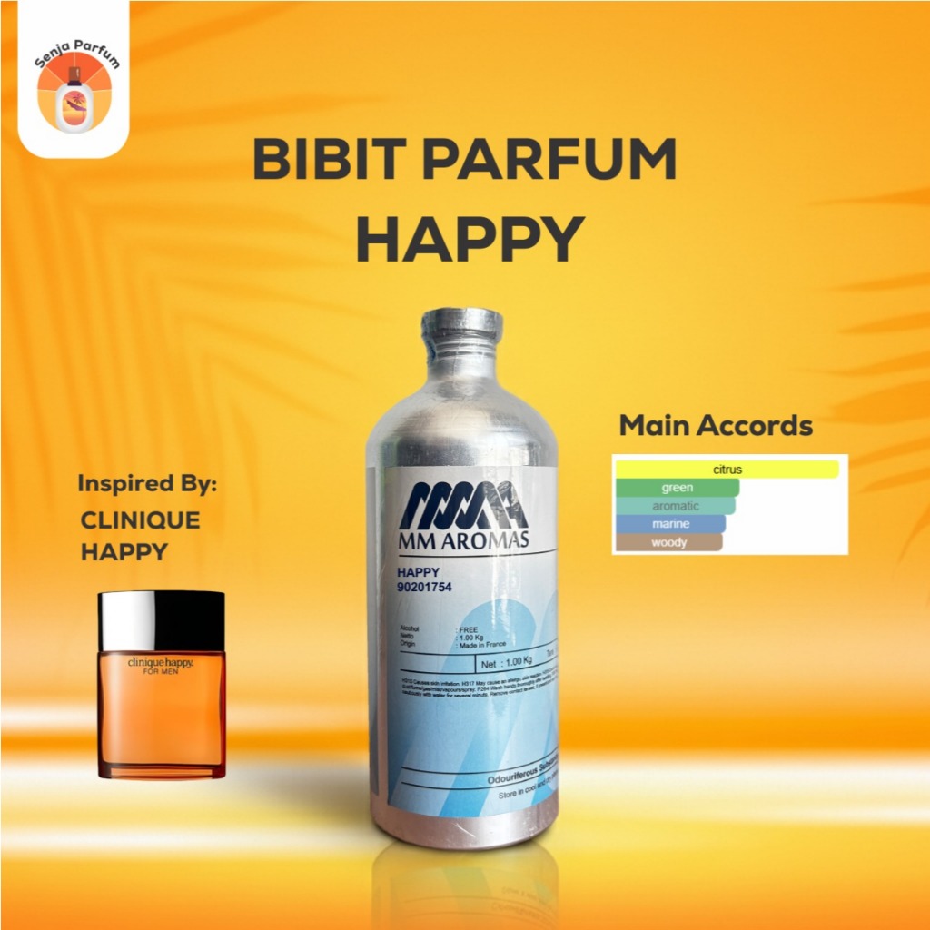 Bibit Parfum HAPPY MM Aromas Kemasan Segel