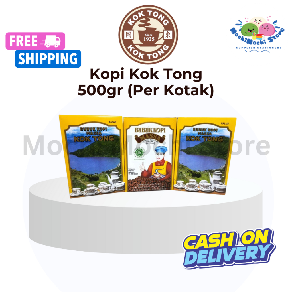 Kopi Kok Tong 500gr |  Bubuk Kopi Massa Kok Tong Pem Siantar Asli  Ukuran 1/2 Kg | Bubuk Kopi Kok To