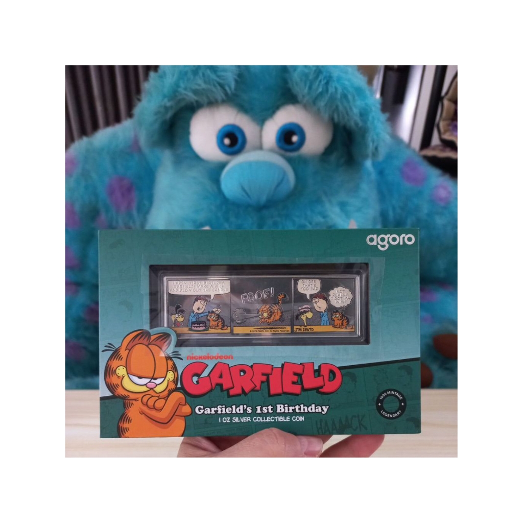 GARFIELD 1ST BIRTHDAY 1OZ FINE SILVER COLLECTIBLES AGORO COIN PERAK