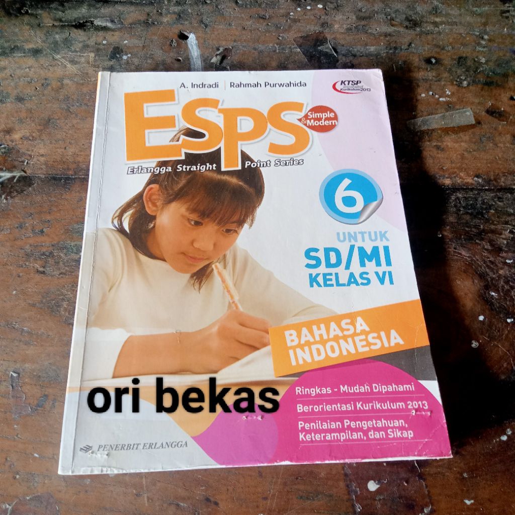 Buku ESPS BAHASA INDONESIA Kurikulum KTSP Untuk SD/MI KELAS VI 6 - A. Indradi Penerbit ERLANGGA