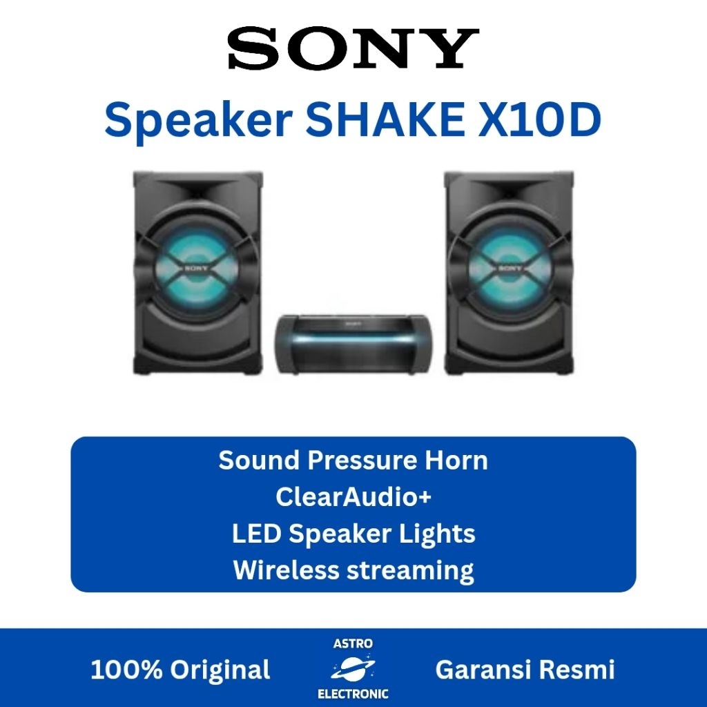 SONY SHAKE X10D / SHAKE-X10D / SHAKEX10D HIFI BLUETOOTH SPEAKER