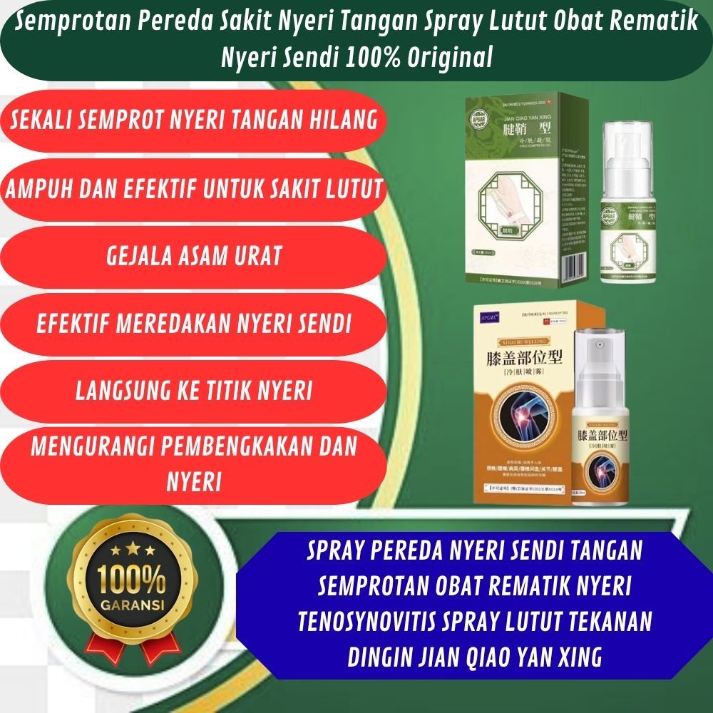 Spray Pereda Nyeri Tangan Semprotan Rematik Nyeri Sendi Spray Lutut Jian Qiao Yan Ying Cold Skin Spr