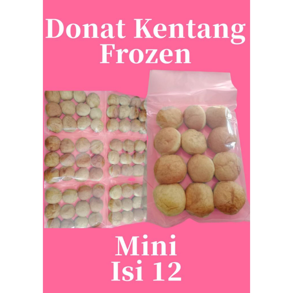 donat kentang mini frozen isi 12