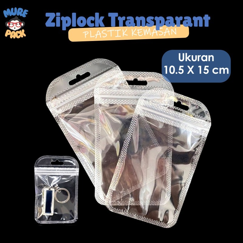 10.5 X 15 CM Ziplock Plastik Tebal Kecil Transparan || Murumure I Ziplock Plastik Kecil Transparan