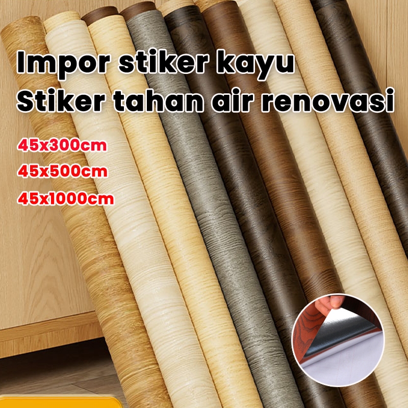 [mahal] stiker kayu wallpaper lemari walpaper dinding serat kayu wallpaper untuk lemari kayu pelapis
