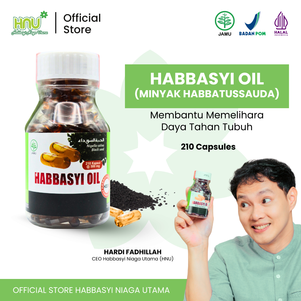 HABBASYI NIAGA UTAMA - Habbasyi Oil Minyak Habbatussauda Kapsul Original HNU