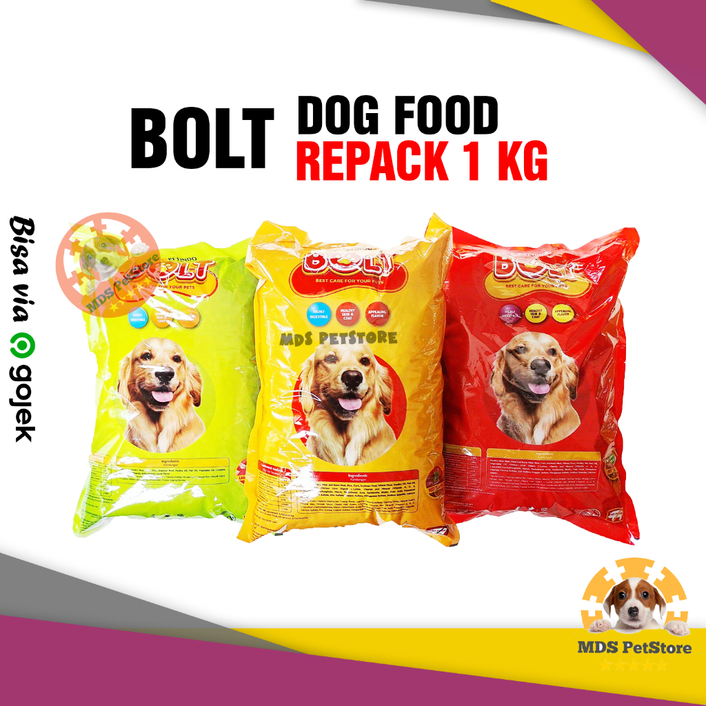 Bolt Dog Food Beef 1 Kg | makanan anjing bolt dog beef 1kg
