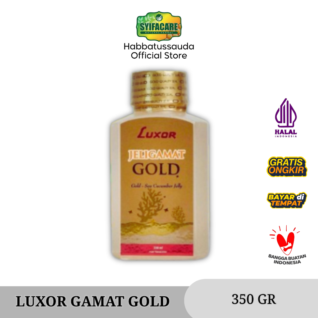 Jeli Gamat Luxor Gold 350ml | Herbal Untuk Asam Urat, Diabetes, Maag/Gerd, Pasca Operasi