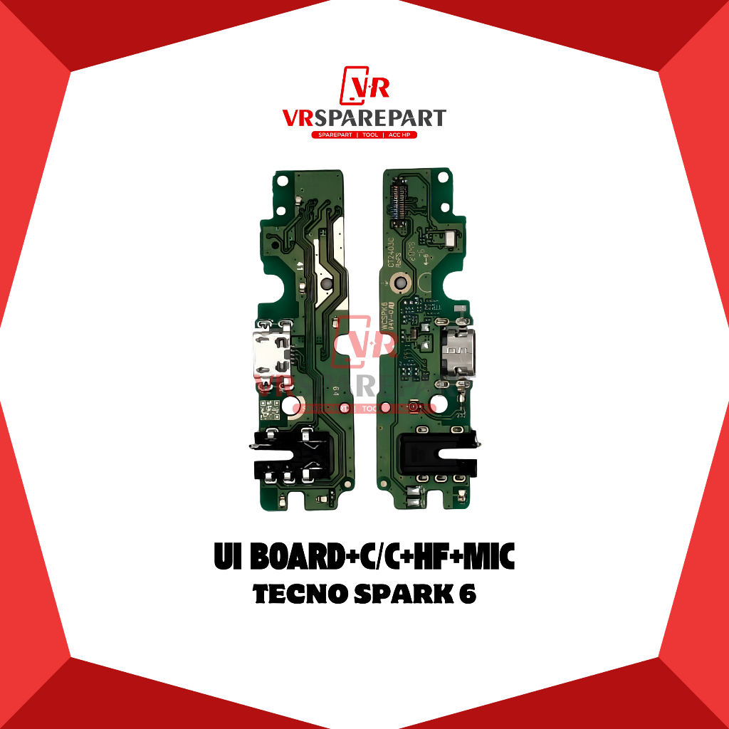 FLEXIBLE PAPAN CAS TECNO SPARK 6 PAPAN KONEKTOR CAS / CHARGER + C/C + HF + MIC