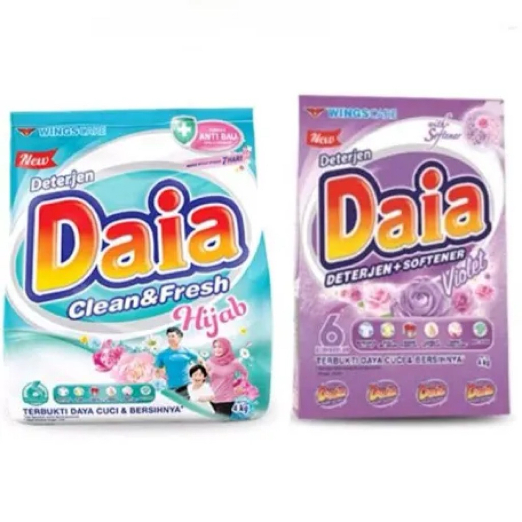 DAIA 4Kg Detergent Daia 4kg Detergent bubuk murah