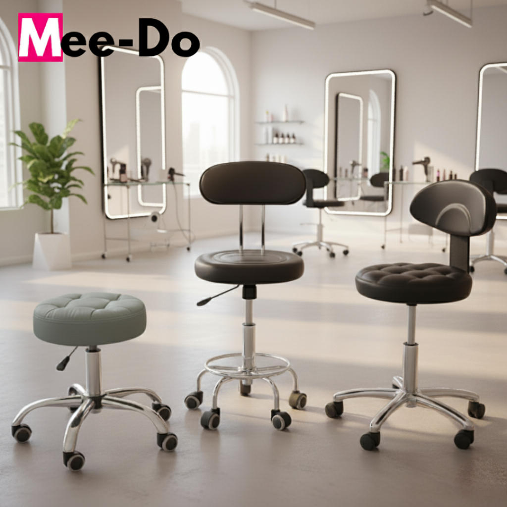 Kursi Salon Mee Do Hidrolik Bulat Roda Barstool Hydraulic Bangku Kantor Roda Stool