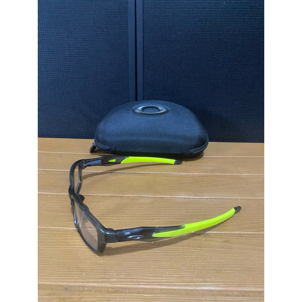 frame kacamata original oakley crosslink dark smoke clear