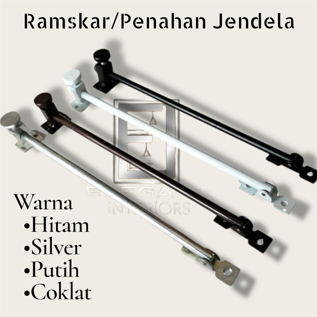Ramskar Ramsekar Penahan Jendela / Hak angin Jendela Panjang 25cm