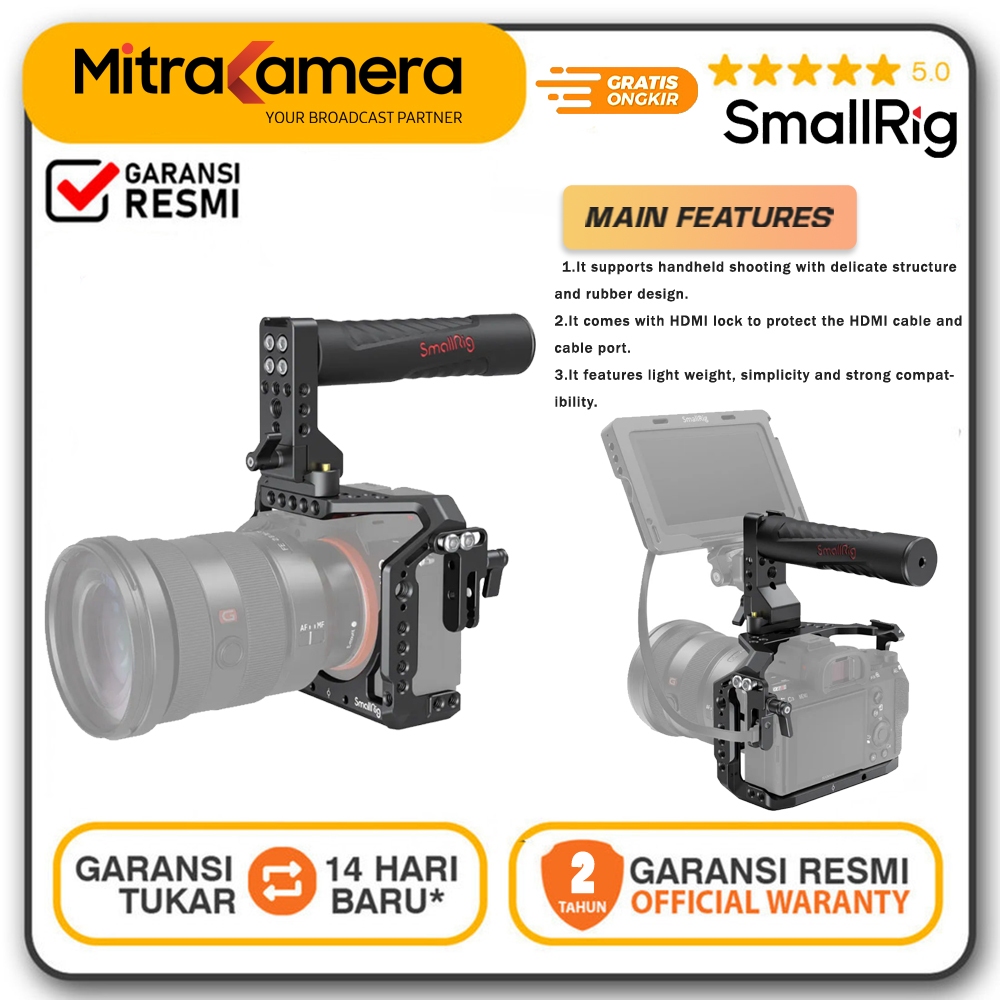 SmallRig Cage Kit for Sony A7R III/A7III 2096D Garansi Resmi