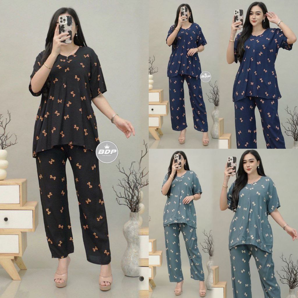 Setelan Piyama Baju Tidur Arab | Piyama Arab Resleting Depan | One Set Rayon