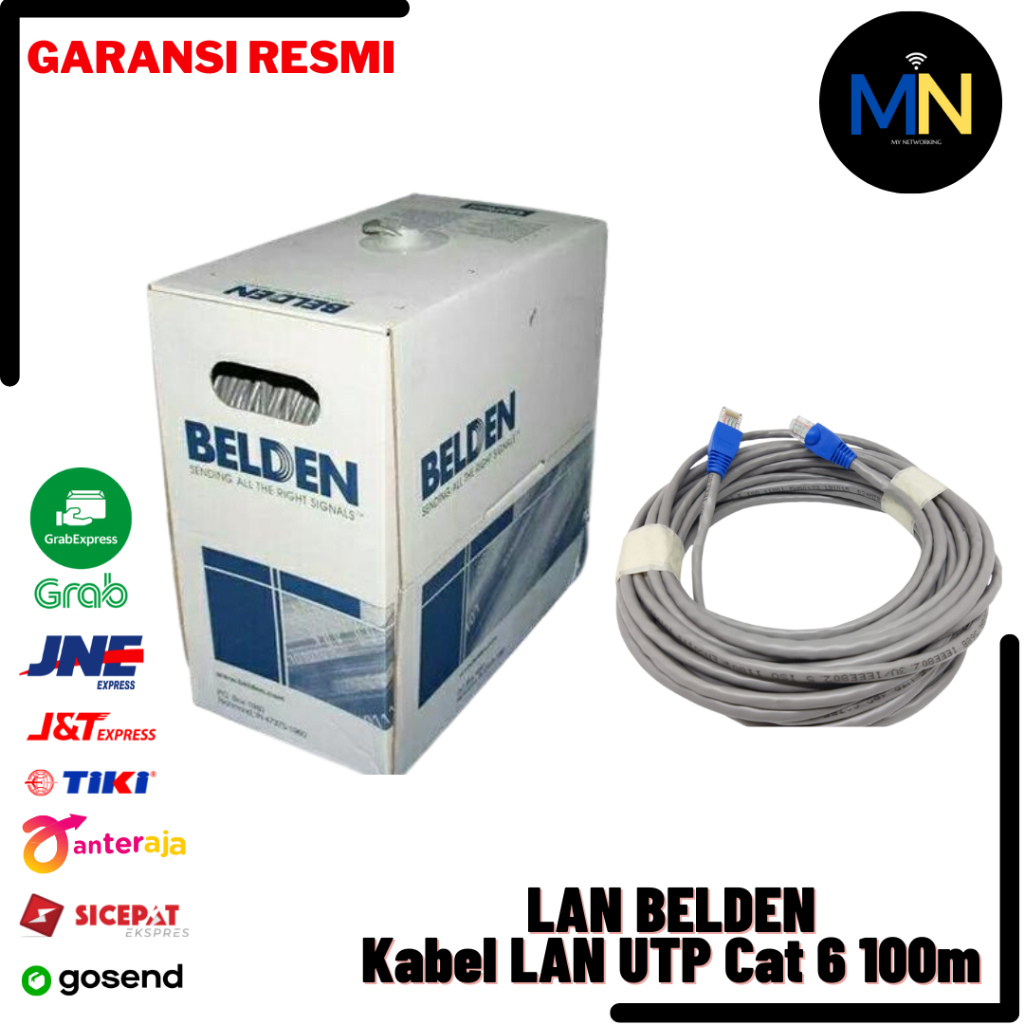 Kabel LAN BELDEN UTP Cat 6 100m Kabel UTP Cat6 Panjang 100 Meter