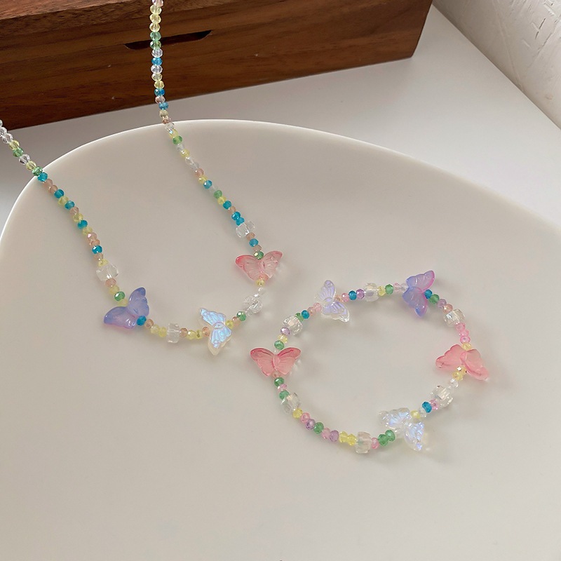 Ohellow.Studio TIARA Necklace Kalung Mutiara Aksen Kupu-Kupu Aesthetic Korea Hijab Friendly[D2-4][X]