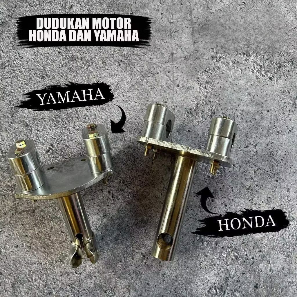 DUDUKAN ADAPTOR PENINGGI STANG MOTOR TRONDOL BEBEK METIK ORIGINAL UNIVERSAL