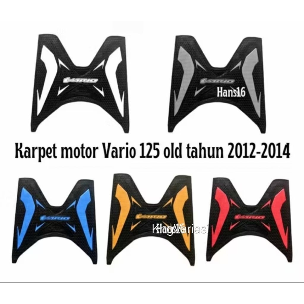 Karpet Motor Honda Vario 125 Old 2012 2013 2014 Original Full Karet Anti Slip