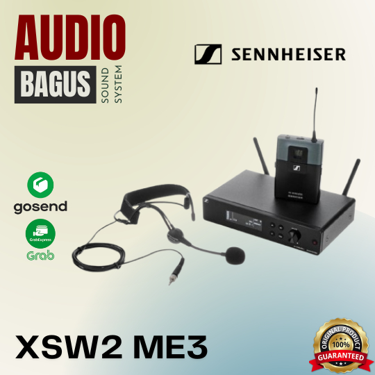 SENNHEISER XSW2 ME3 / XSW 2 ME 3 / XSW2ME3 Microphone Wireless Mic Headset ORIGINAL
