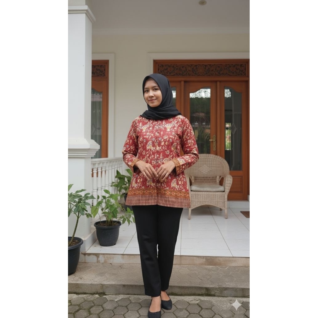 BATIK PPNI KEMEJA PPNI BLUS PPNI SERAGAM BATIK PPNI KATUN