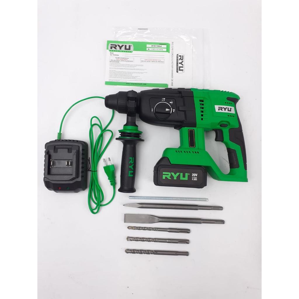 RYU Cordless Rotary Hammer Brushless 26mm 3in1 / Cordless Rotary Hammer Brushless RCRH 26 RYU 26mm /