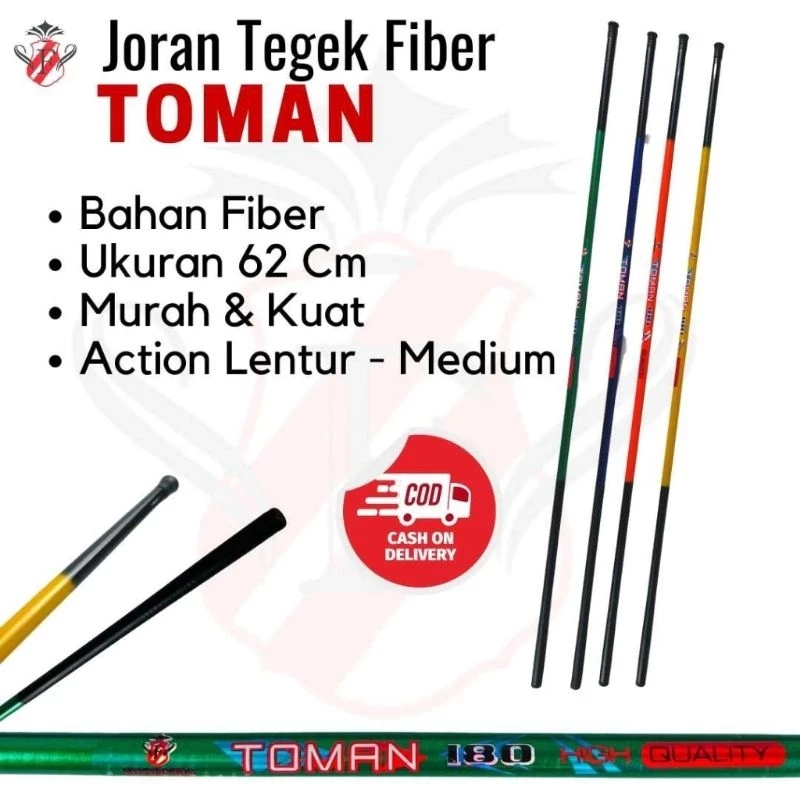 Tegek Joran Fukushima Toman Fiberglass 62 Cm