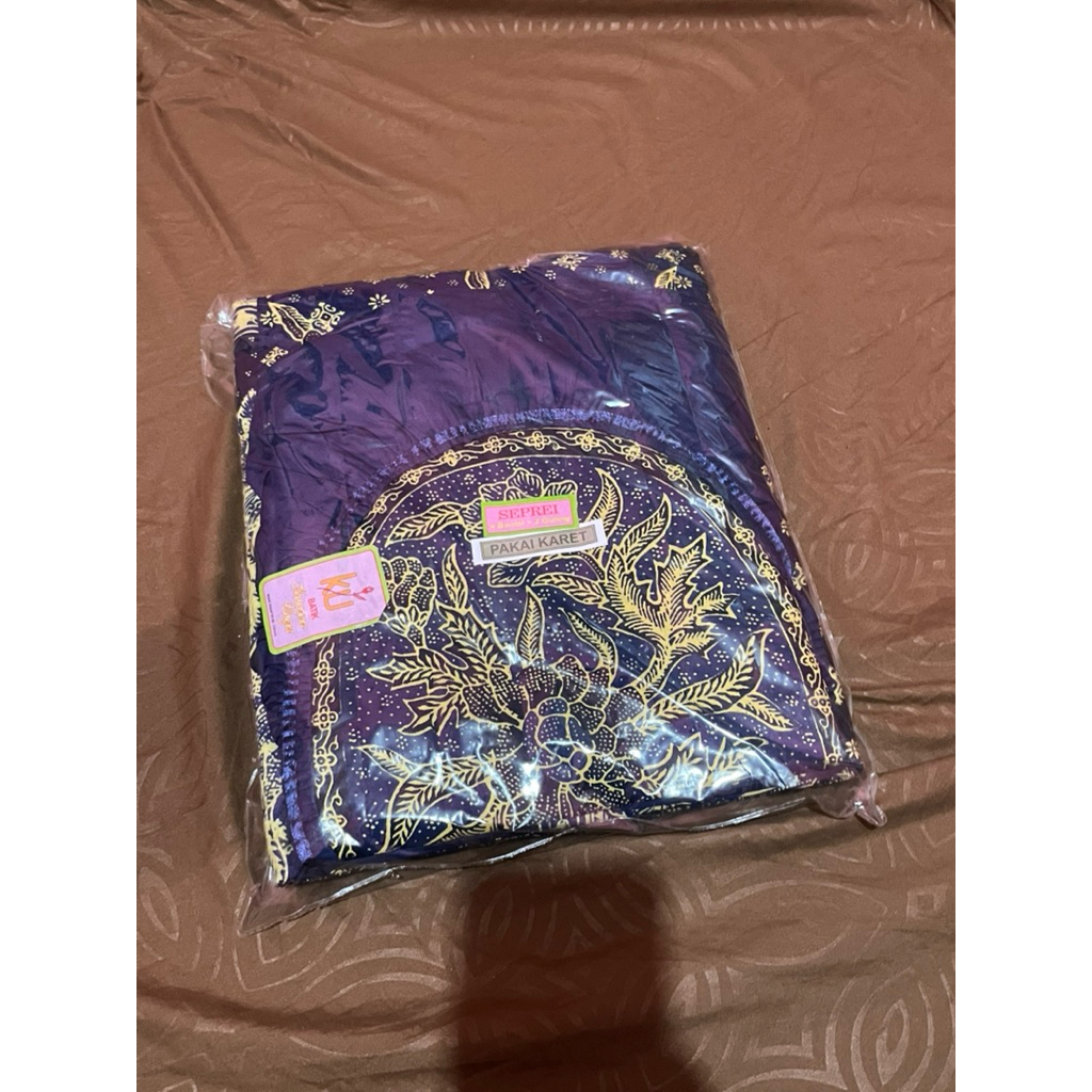 sprei batik kencana ungu