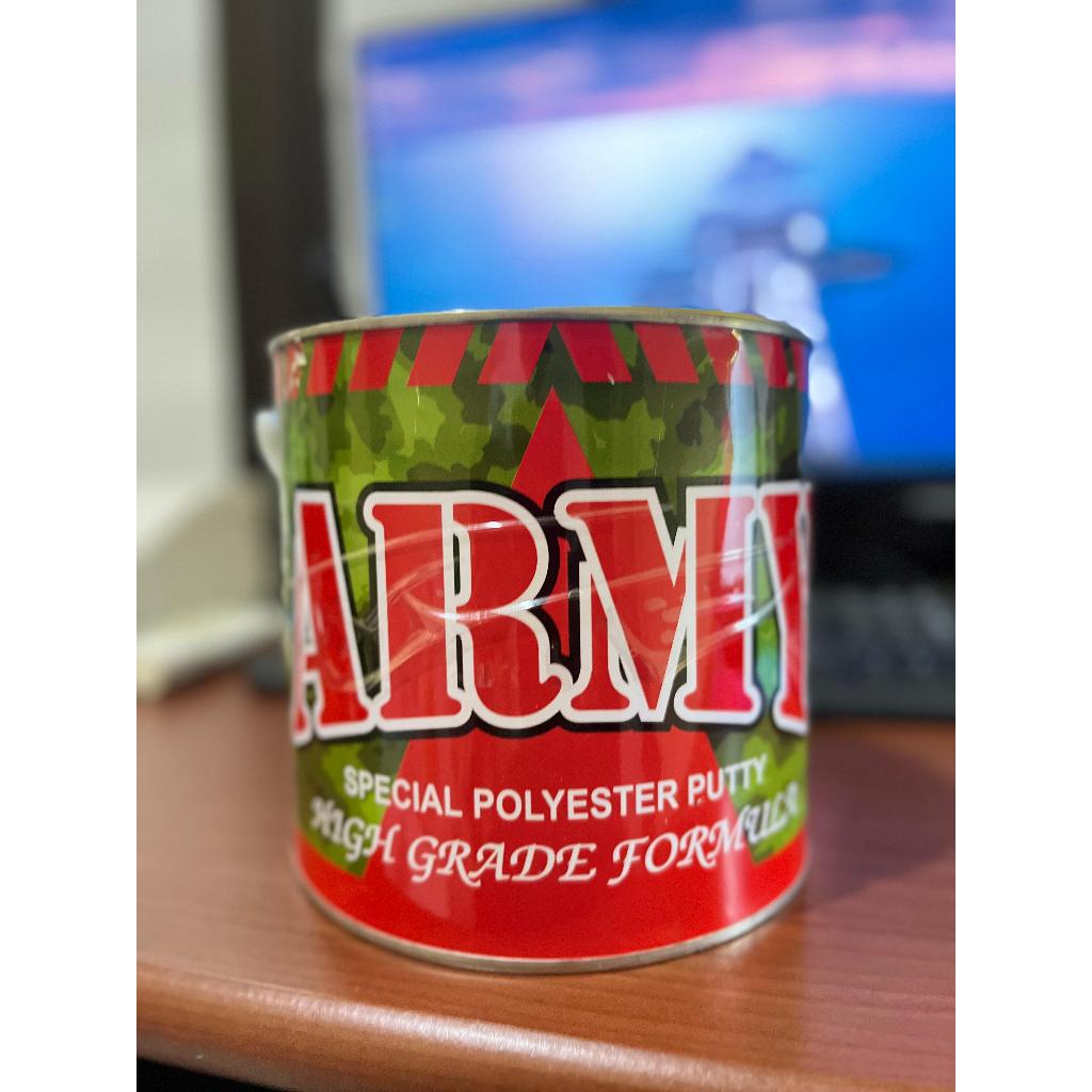 Dempul Polyester Dua Komponen - Army Special Polyester Putty