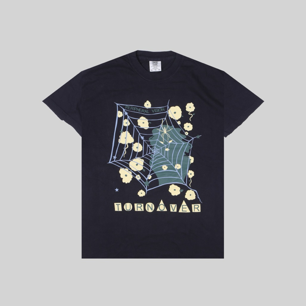 Tshirt TURNOVER - TOUR 2025 | Kaos Band Pria Reguler Original Merchandise