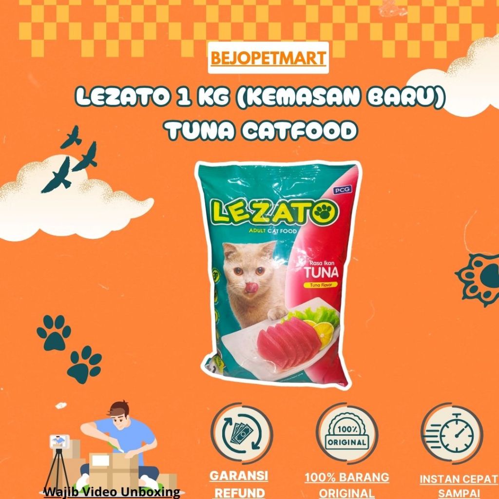 Makanan Kucing Lezato Cat Tuna 1kg | Lezato Cat Food Makanan Kucing Dry food
