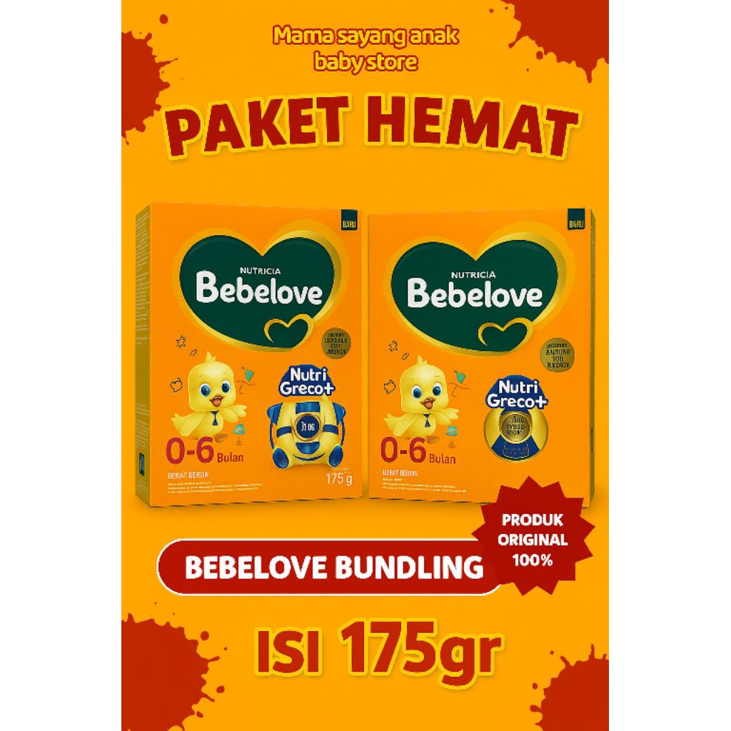 PAKET MURAH Susu Bebelove 0-6 & Bebelove 6-12 (175gr) / Susu Formula Bayi / Susu tinggi kalori / Sus