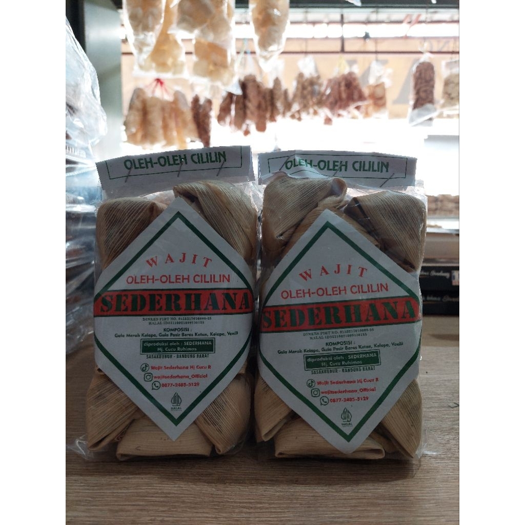 Wajit gula putih 500gr cap sederhana wajit ketan wajit cililin