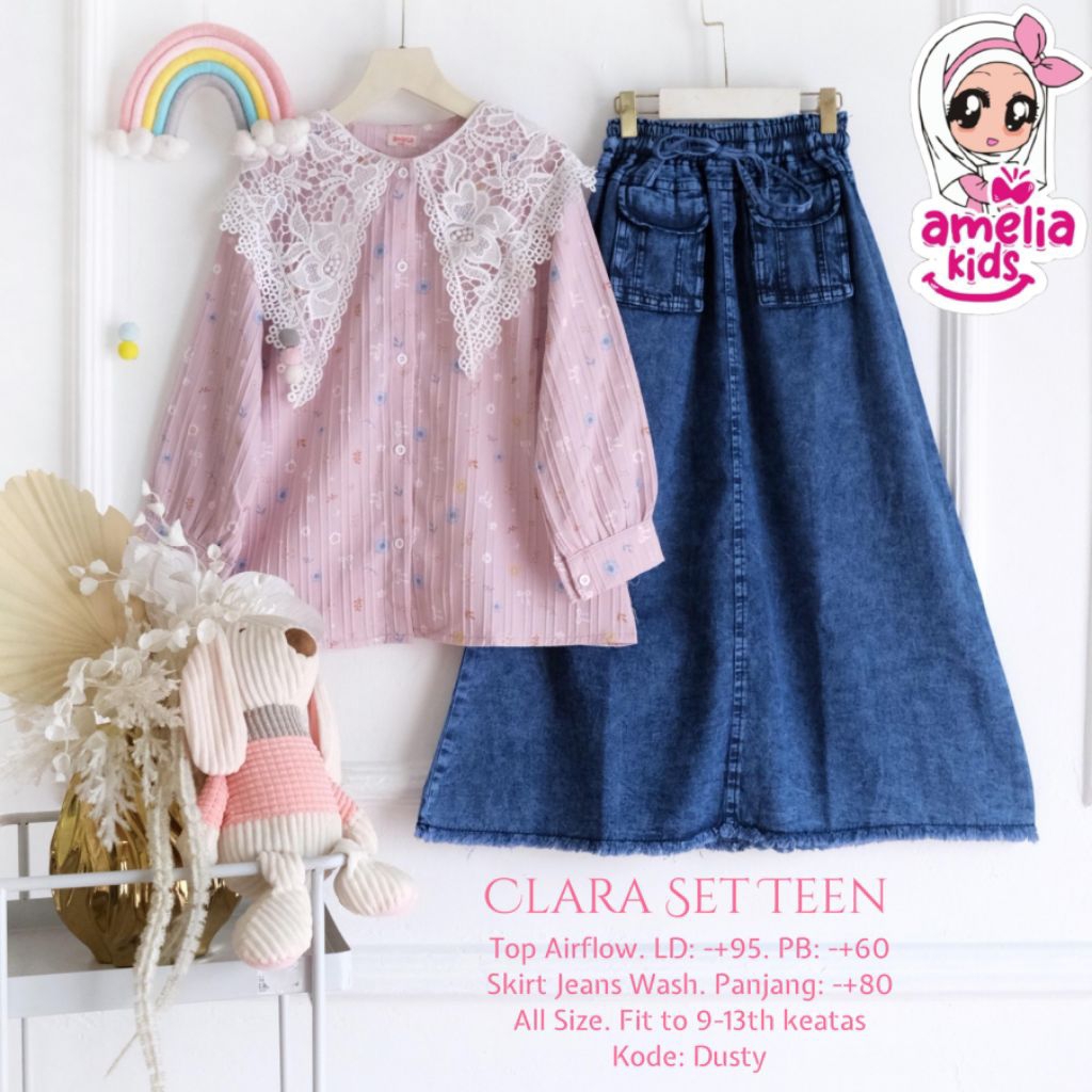 BIMY SHOP [100% ORI AMELIA KIDS] TALIA | DEVALO | SELSY | KEVINA | WISH | CLARA SET ROK KIDS UNTUK A