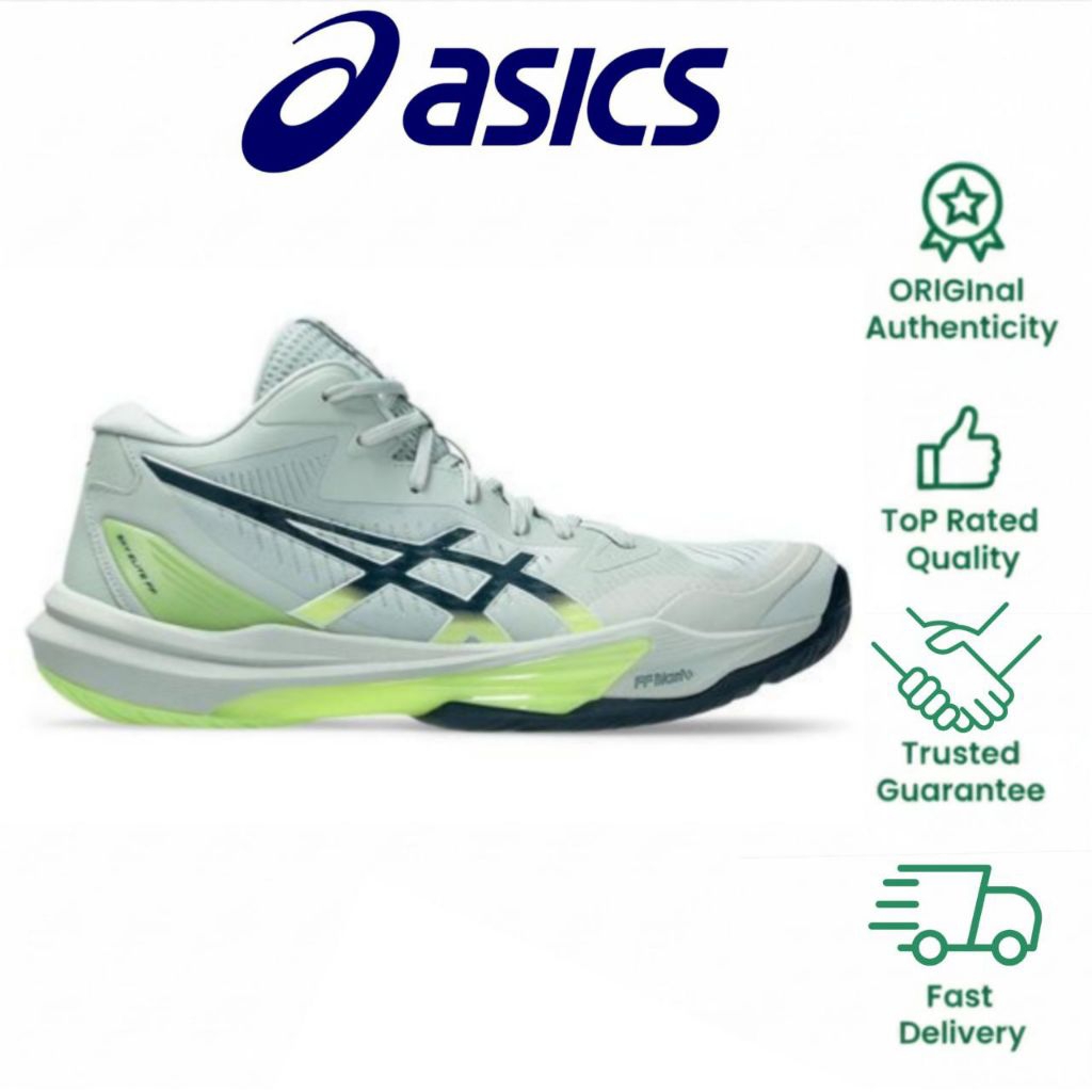 Sepatu Volly ASICS Sky Elite Ff Mt 3 Lichen Rock/Tranquil Teal Hombre
