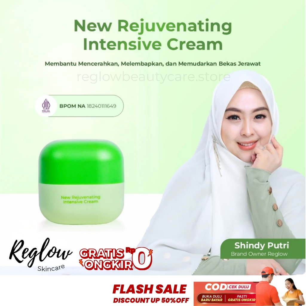 Reglow Krim Siang Skincare dr Shindy Pencerah Wajah Glowing Aman Bumil Busui BPOM Resmi