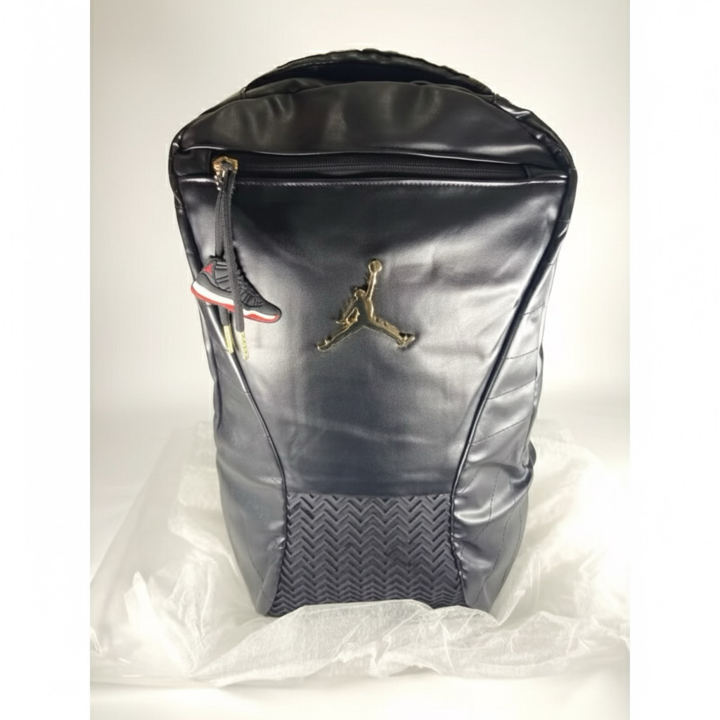 AIR JORDAN RETRO 12 LEATHER BACKPACK / JORDAN BACKPACK / JORDAN BAGPACK / TAS RANSEL JORDAN