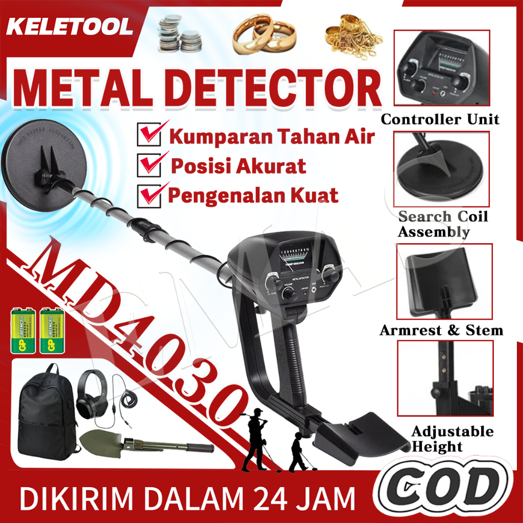 MD4030 Dalam Tanah  Alat Pendeteksi Underground pencari Logam Diktektor  Alat Pendeteksi Penambang E