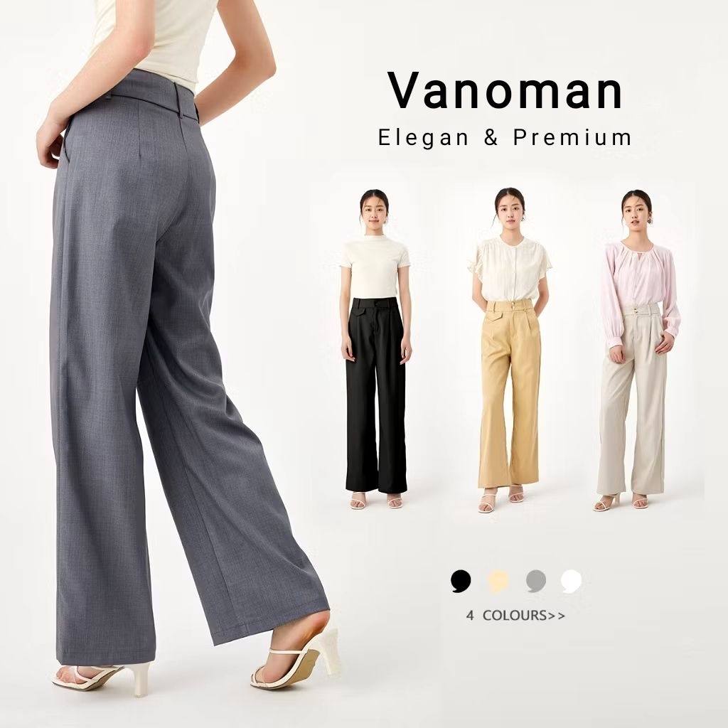 ORO PANTS KNIT PREMIUM | Celana Kulot Wanita Highwaist Tebal Anti Kusut | Bahan Rajut Nyaman – Warna