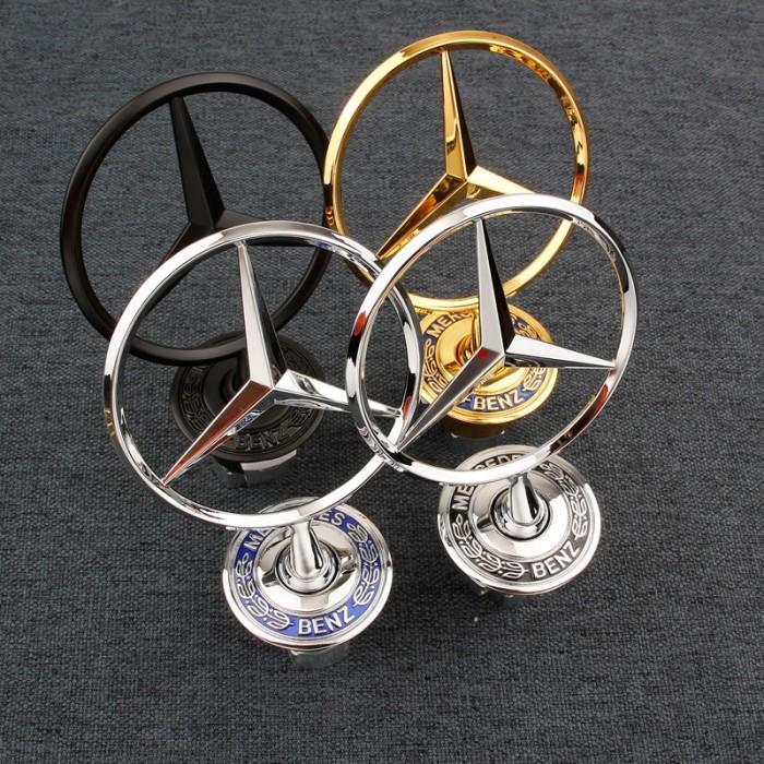 EMBLEM KAP MESIN DEPAN LOGO BINTANG MERCEDES BENZ W204 W212 W221 W211