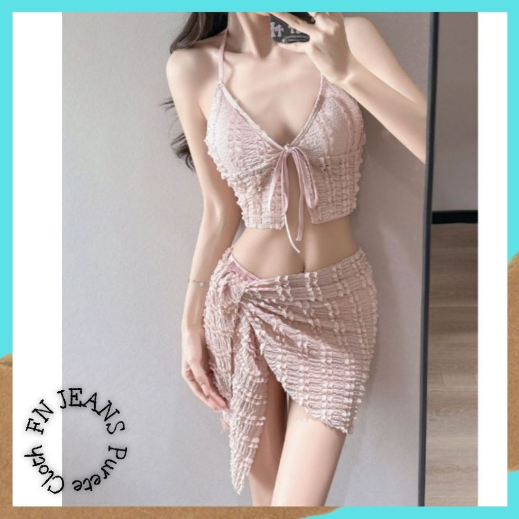 Set Bikini Wanita Baju Renang Baju Pantai Import Swimwear Sexy High Quality BBW 10