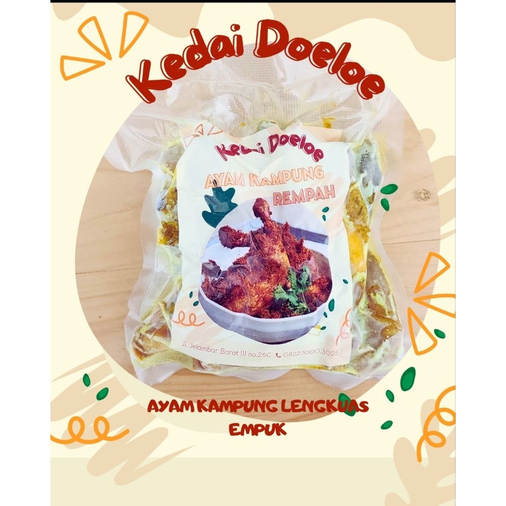 Ayam Kampung Ungkep empuk sudah dapat sambal terasi
