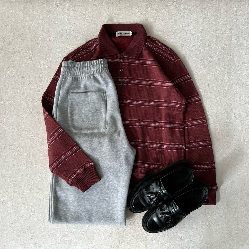 outer half button knit