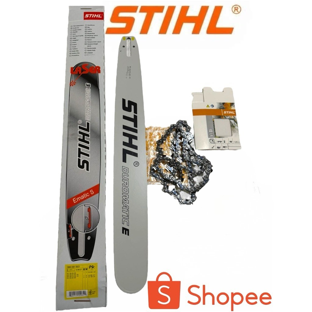 Paket Super Hemat Rantai dan Guide Bar Senso 25inch STIHL Original