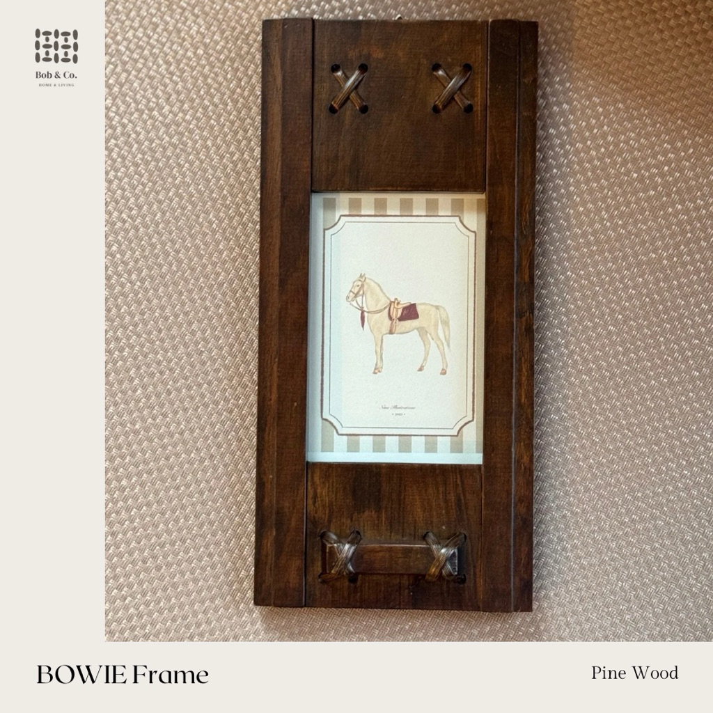Wooden Barnyard Style Photo Frame / Bingkai Foto Gantung Kayu Rustic - BOWIE
