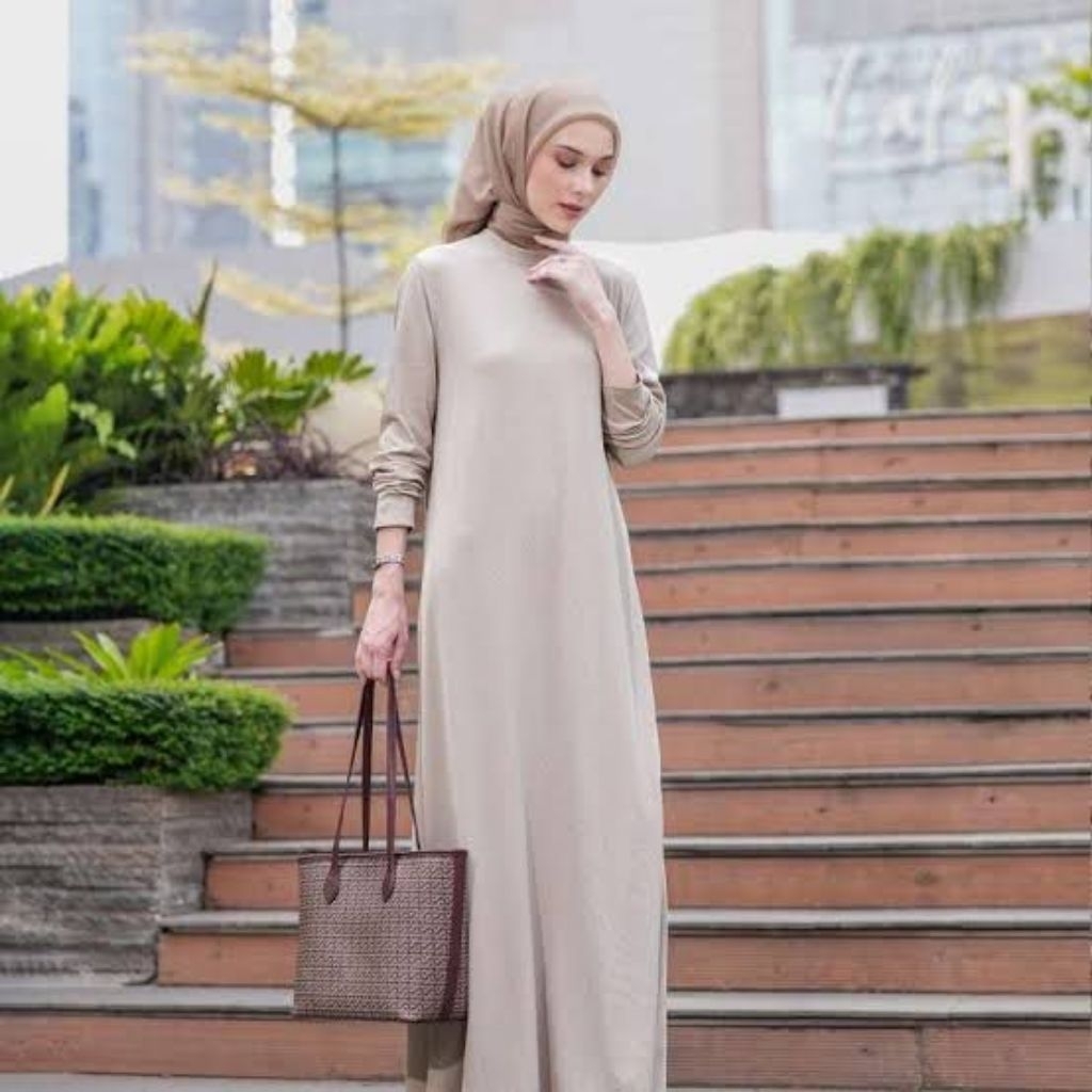 Gamis wanita remaja muslimah terbaru model kekinian
