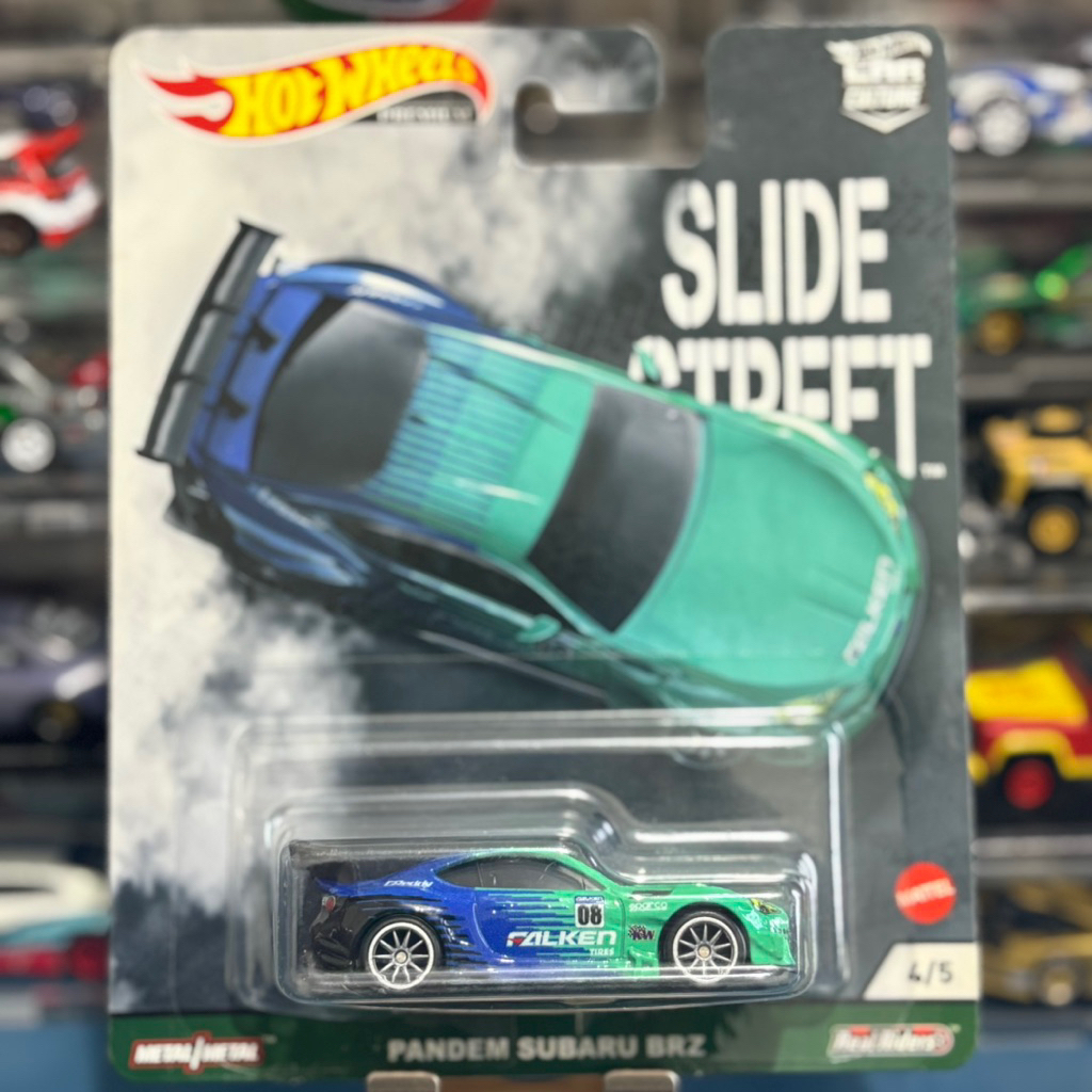 Hot Wheels Premium Pandem Subaru BRZ Falken  - Slide Street - Intl. Card [Free Protector]